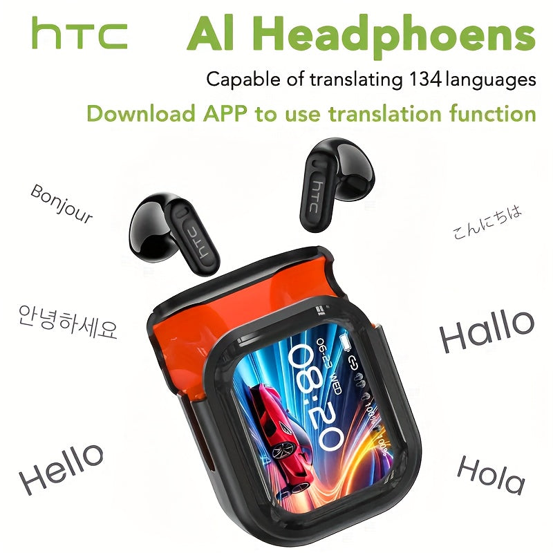 131 Languages Translate TWS Earbuds HiFi HD Display Mic